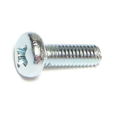 Midwest Fastener M4-0.70 x 12 mm Phillips Pan Machine Screw, Zinc Plated Steel, 20 PK 63125